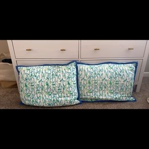 Pottery Barn Lilly Pulitzer Pillow Shams
